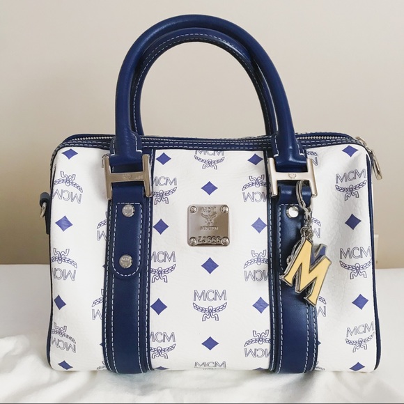 | MCM | Visetos Crossbody Boston Bag with Charms | - Picture 3 of 17